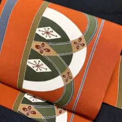 8-21 未使用品!美品!高級 九寸名古屋帯 人気帯 縮緬