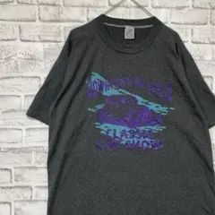 USA製90sヴィンテージTシャツ！シングルステッチ　グレー半袖古着　XL 22