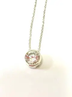 e.m. ジルコニア ネックレス シルバー
