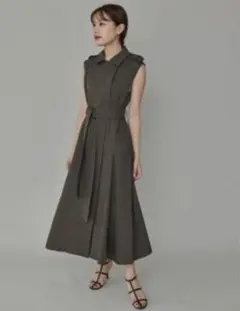 【fu】L'Or Sleeveless Coat Dress トレンチ fu様専用】L'Or Sleeveless Coat Dress トレンチ - メルカリ