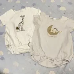 cottoli ロンパース 2枚セット 80