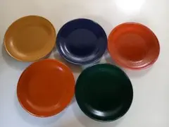 5色塗銘々皿
