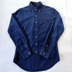 Ralph Lauren ボタンダウン長袖シャツ M ネイビー