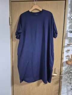 mizuiro ind ネイビー 半袖ワンピース