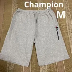 Champion刺繍入りハーフパンツ メンズ レディース Mサイズ グレー 薄手