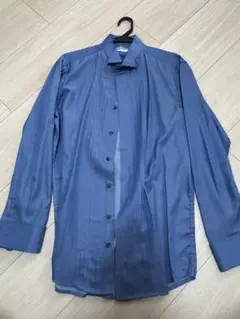 新郎　カラーウェディングシャツ　ブルー