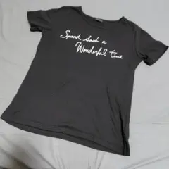 レディース 半袖Ｔシャツ【Мサイズ】　ブラック　ロゴ①