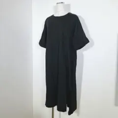 siro de labonte 膝下ワンピース　半袖　ブラック　M