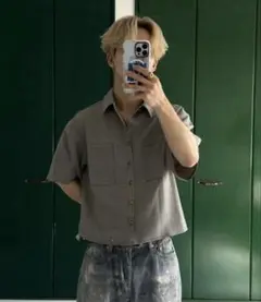 【UNDERSTATEMENTs 】 無地&チェックアンティークボタンシャツ