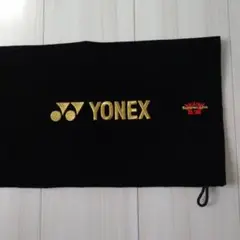 YONEX 巾着バッグ 黒 ゴールドロゴ