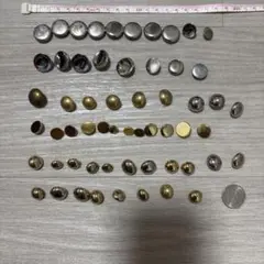 金属製ボタンセット シルバー ゴールド