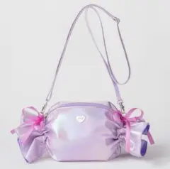 しなこ　キャンディポーチ　BOOK Cotton Candy Purple