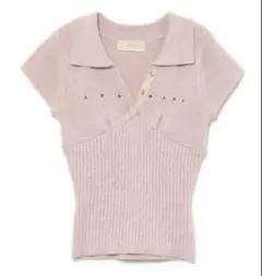 andmary Lindsay logo tops ピンク