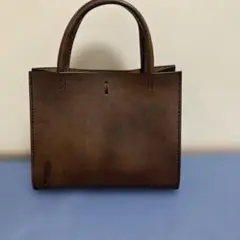 プリンセストラヤ　ブラウンレザー トートバッグ