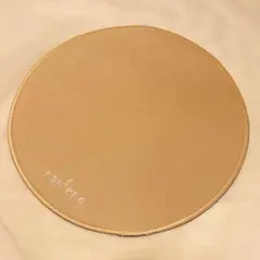 ラスト1❣️Nanfeng マウスパッド 滑り止め 撥水　丸型　ベージュ　光学式