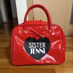 新品　SISTERJENNI ボストンバッグ　エナメル　赤色　コスプレ