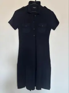 Comme ça ism コムサイズム ガールズ・キッズ　半袖ワンピース　紺