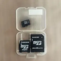 セット Transcend ELECOM アダプタ microSDカード ケース