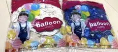 Minloor 10インチ　パーティー　バルーン　200個　青　白　風船