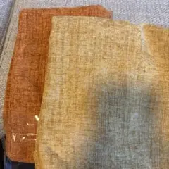 【新品】45×45 クッションカバー／オレンジ・マスタード
