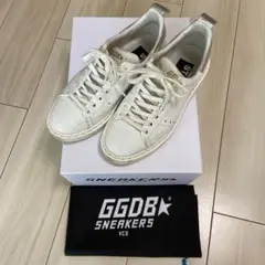 GOLDEN GOOSE STARTER ホワイト×シルバー 35
