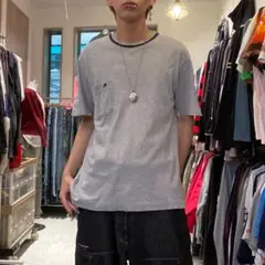 BURBERRY LONDON L 平成 y2k ロゴ刺繍 ポケット Tシャツ