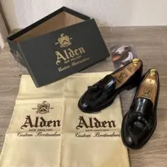 【超美品】オールデン Alden ブラック コードバン size 6