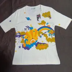 FANCY LADY カラフルTシャツ 11号昭和レトロ未着用日本製