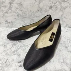 【未使用級】SANZE パンプス アーモンドトゥ Vカット24cm