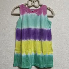 タイダイ柄ノースリーブタンクトップ 100cm