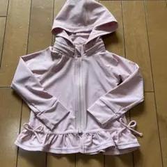 ピンク フード付き ラッシュガード