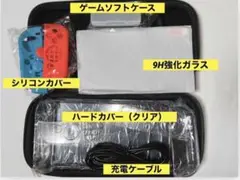 ⭐️Switch スイッチ用 カバー ケース ブラック セット