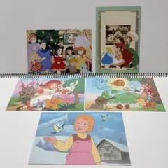 [K61] 世界名作アニメ　ポストカード　計5枚