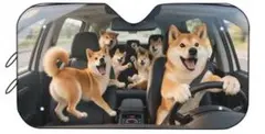 和犬　柴　サンシェード　U^ェ^U