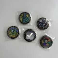 ピクサー　金メッキ缶バッジ