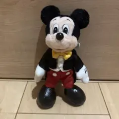ディズニー　ミッキー　ぬいぐるみバッジ　ぬいば　レトロ　35周年