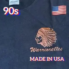 90s USA製 Stedman インディアン Tシャツ Lサイズ アメリカ製