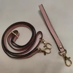 ショルダーストラップ　ハンドストラップ　セット　ピンク