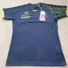Mizuno NEXT ネイビー/ライム Tシャツ　Sサイズ