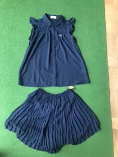 repipi armario セットアップ　ノースリーブ、プリーツキュロット