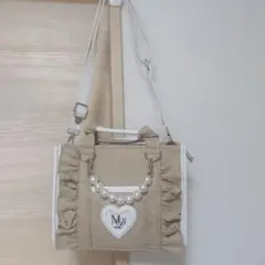 メゾピアノ　フリルショルダーバッグ