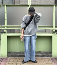 【ハンドウォッシャブル】ゴマジャガードビッグニット