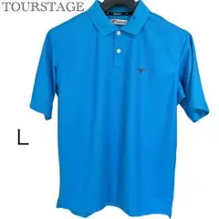 TOURSTAGE ツアーステージ ポロシャツ L 青