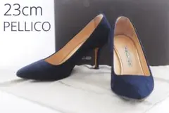 ペリーコ PELLICO ヒール 23cm ネイビー パンプス