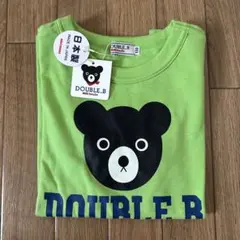 新品未使用タグ付✨ミキハウス　ダブルビー❣️半袖ティシャツ　ビーくんプリント　ロゴ