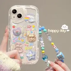 iPhone13用ストラップ付きケース