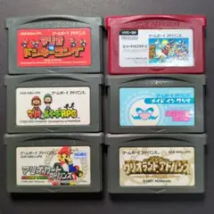【ソフト単品】マリオシリーズ　GBAソフト②　6点セット　動作確認済み