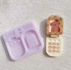 ガラケーシリコンモールド　開閉可能　レジン　シャカシャカ　シェイカーモールド