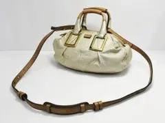 中古 クロエ 2WAYハンドバッグ ゴールド 02-10-50