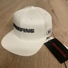 【新品】BRIEFING ブリーフィング ゴルフ キャップ ホワイト ガンメタ